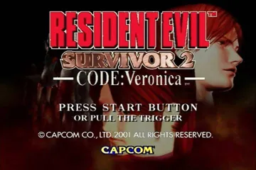 Gun Survivor 2 - Biohazard - Code - Veronica (Japan) (With GunCon2) screen shot game playing